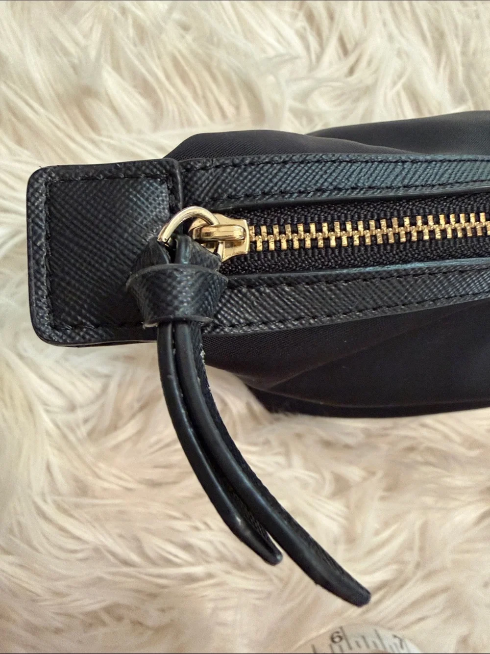 kate spade Black Nylon Cosmetic Pouch/clutch